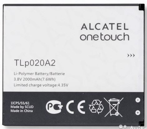 Alcatel TLp020A2 batéria