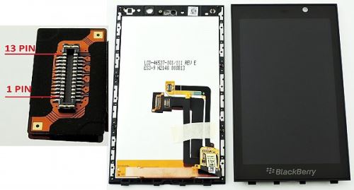 LCD displej + dotyková doska BlackBerry Z10 Black vs. 001/111 - 13pin