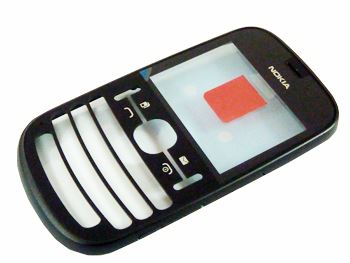 Nokia Asha 200 Graphite predný kryt
