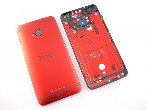 HTC ONE M7 Red zadný kryt batérie