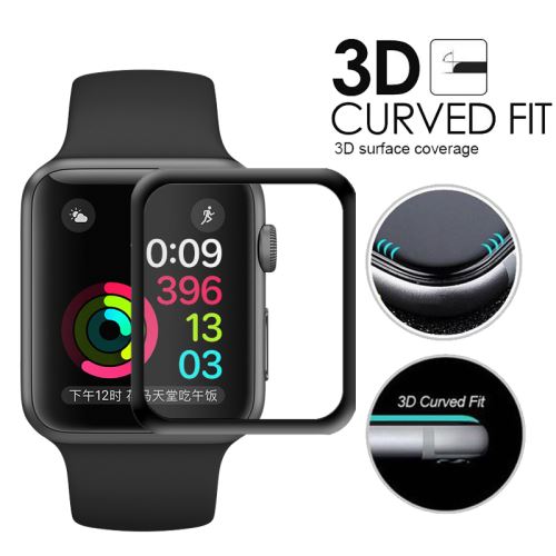 Apple Watch 42mm 3D tvrzené sklo černé / / full glue