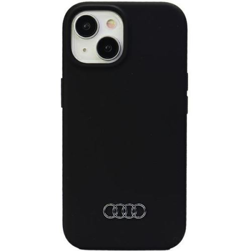 Audi Silicone Zadní Kryt pre iPhone 15 Plus Black