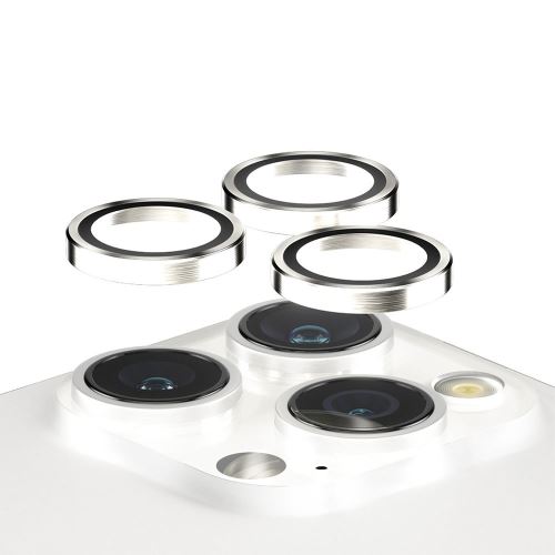 PanzerGlass ochranné sklo Hoops pre iPhone 15 Pro/15 Pro Max - White Metal