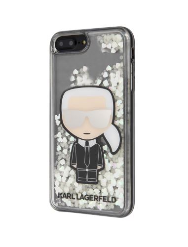 Karl Lagerfeld Liquid Glitter Iconic kryt pre Apple iPhone 7 Plus/8 Plus