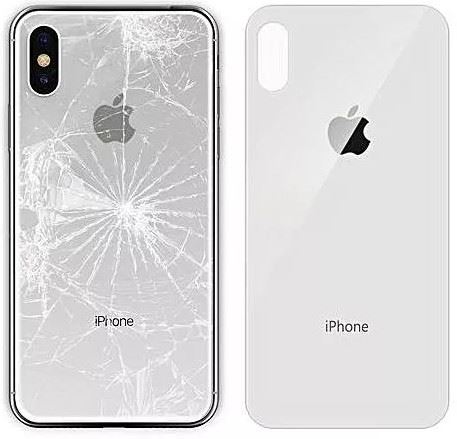 iPhone XS Max zadné tvrdené sklo biele