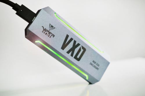 Patriot VXD externý box USB 3.2 M.2 NVMe SSD RGB