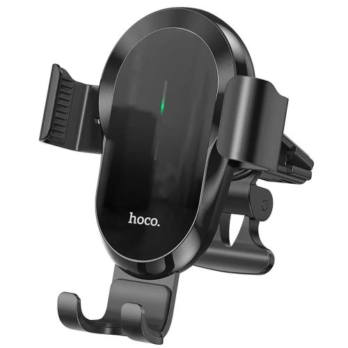 HOCO CA105 Magnetický Držák do Auta s Bezdrátovým Nabíjením Black