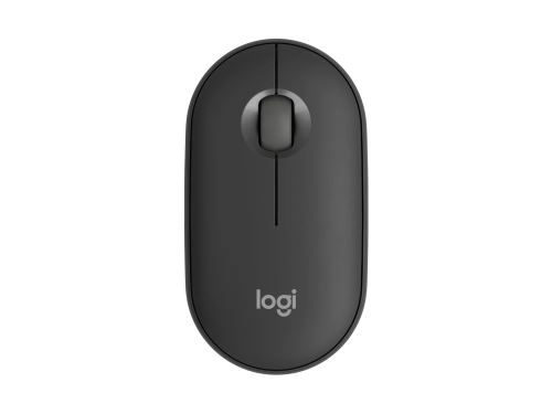 Logitech Pebble Mouse 2 M350s/Cestovná/Optická/4 000 DPI/Bezdrôtová Bluetooth/Grafitová