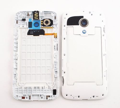 Motorola XT1032 Moto G stredný kryt biely