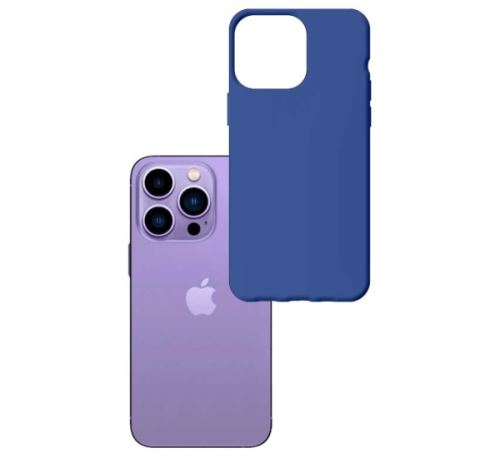 3mk ochranný kryt Matt Case pre Apple iPhone 14 Pro Max, blueberry/modrá