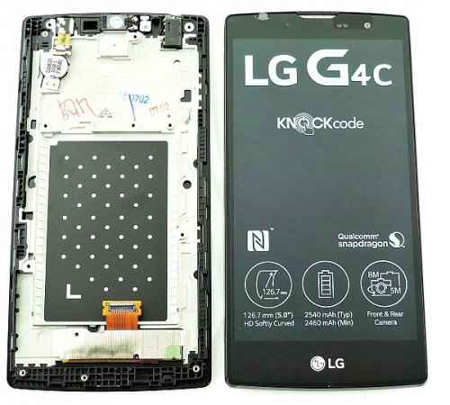LG H525N G4c LCD displej + dotyk + predný kryt titan/gold