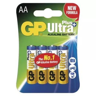 GP alkalická batéria ULTRA PLUS AA (LR6) 4BL