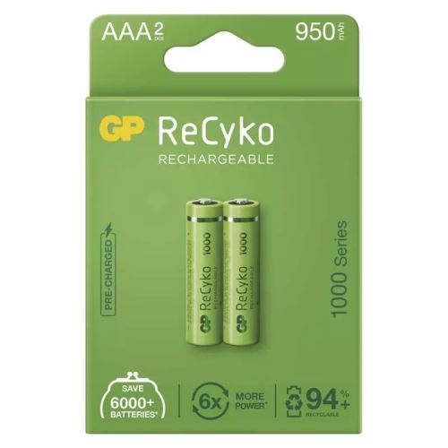 GP nabíjacia batéria ReCyko 1000 AAA (HR03) 2 ks