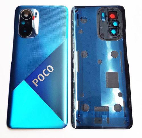 Xiaomi Poco F3 kryt batéria modrý