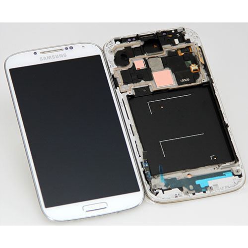 LCD displej + dotyk + predný kryt Samsung i9505 Galaxy S4 White