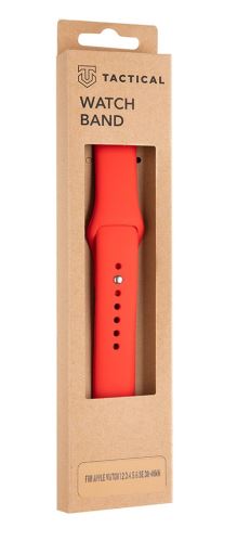 Tactical 464 Silikonový Řemínek pro Apple Watch 1/2/3/4/5/6/7/SE 38/40/41mm Red
