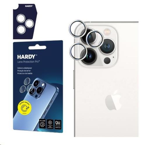 3mk ochrana kamery HARDY Lens Protection Pro pre iPhone 13 Pro/13 Pro Max Silver