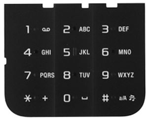 SonyEricsson U100 klávesnica spodná čierna