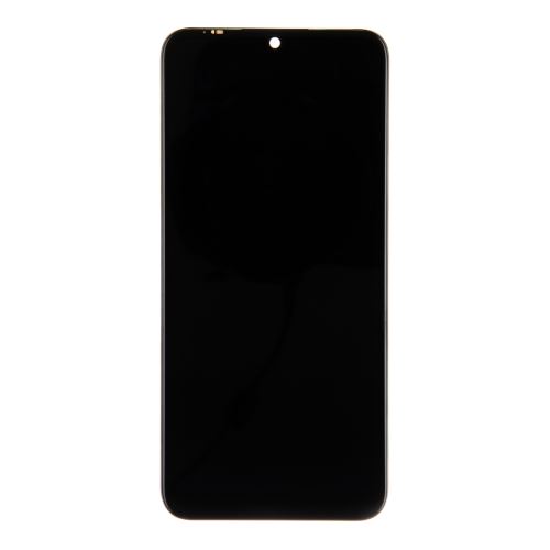 Motorola E6 Plus LCD displej + dotyk + predný kryt Black (Service Pack)