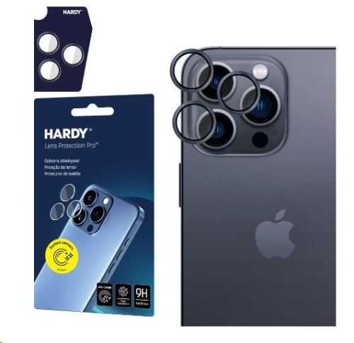 3mk ochrana kamery HARDY Lens Protection Pro pre iPhone 15 Pro Max Black