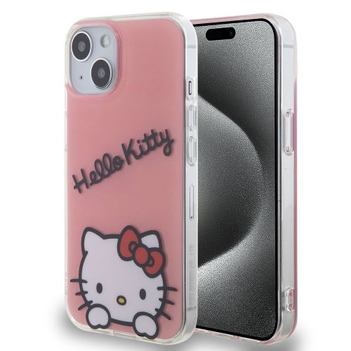 Hello Kitty IML Daydreaming Logo Zadní Kryt pre iPhone 13 Pink