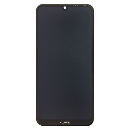 Huawei Y7 2019 LCD displej + dotyk + predný kryt Black (Service Pack)