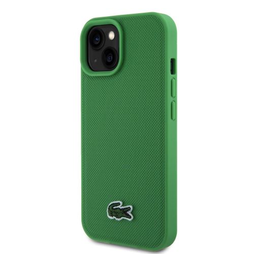 Lacoste Iconic Petit Pique Woven Logo Magsafe Zadní Kryt pre iPhone 15 Green