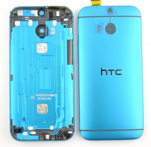HTC One M8 zadný kryt batérie modrý (Blue)