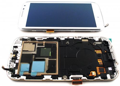 LCD displej + dotyk + predný kryt Samsung C115 Galaxy K Zoom White (biely)