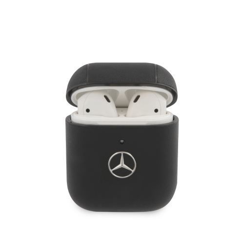 Mercedes kožené puzdro pre AirPods 1/2 Black