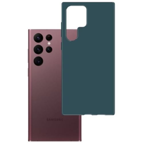 3mk ochranný kryt Matt Case pre Samsung Galaxy S22 Ultra (SM-S908) lovage/tmavě zelená