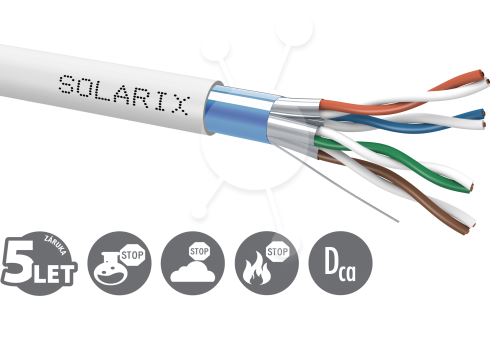 Instalační kabel Solarix CAT6A FFTP LSOH Dca 500m