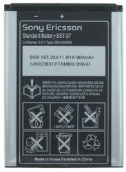 BST-37 SonyEricsson batéria 900mAh Li-Pol (Bulk)