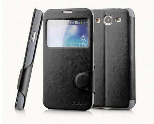 Yoobao Samsung Galaxy Mega 5.8 i9150 fashion puzdro čierne