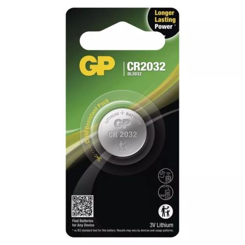GP líthiová gombíková batéria CR2032 1BL