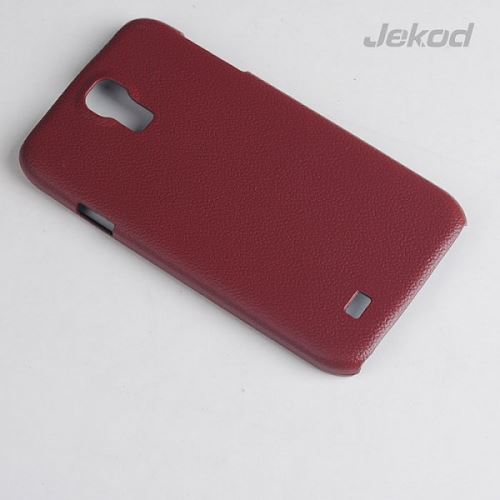 JEKOD Shield kožený zadný kryt Brown pre Samsung i9505 Galaxy S4