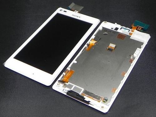 Sony C2105 Xperia L predný kryt + LCD displej + dotyk White