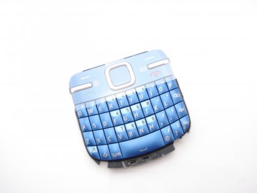 Nokia C3-00 klávesnica modrá anglická