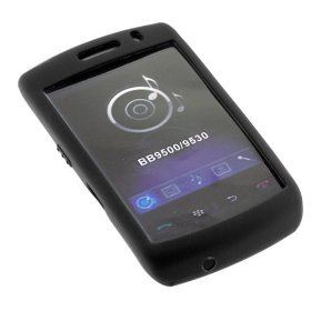 BlackBerry 9500,9530 silikónové puzdro čierne
