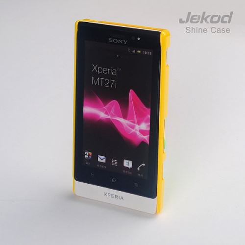 JEKOD Shiny puzdro Yellow pre Sony MT27i Xperia Sola