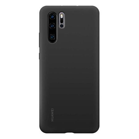 Huawei Original Silicone puzdro Black pre Huawei P30 Pro
