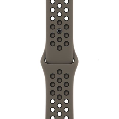 Apple Watch 45mm Olive Grey/Black Nike Sport Band