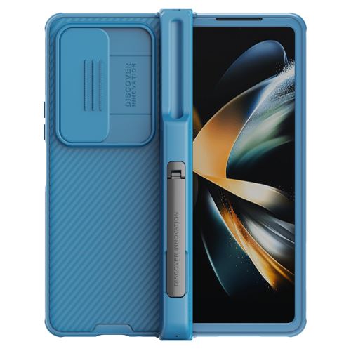 Nillkin CamShield PRO Slot+Stand Zadní Kryt pre Samsung Galaxy Z Fold 4 5G Blue