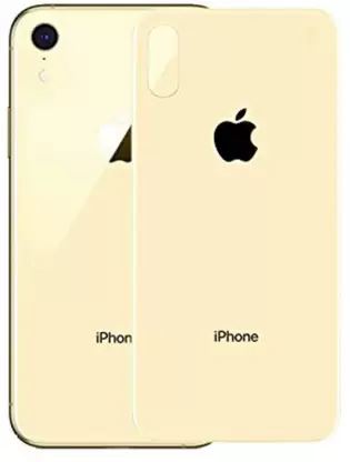 iPhone XS Max zadné tvrdené sklo žlté