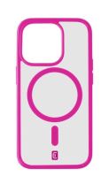 Cellularline Pop Mag s podporou Magsafe pre Apple iPhone 15 Pro, číry / ružový