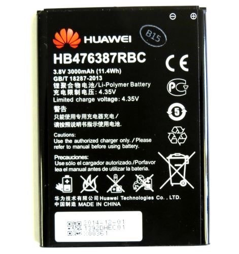 HB476387RBC Huawei batéria 3000mAh Li-Ion (Bulk)