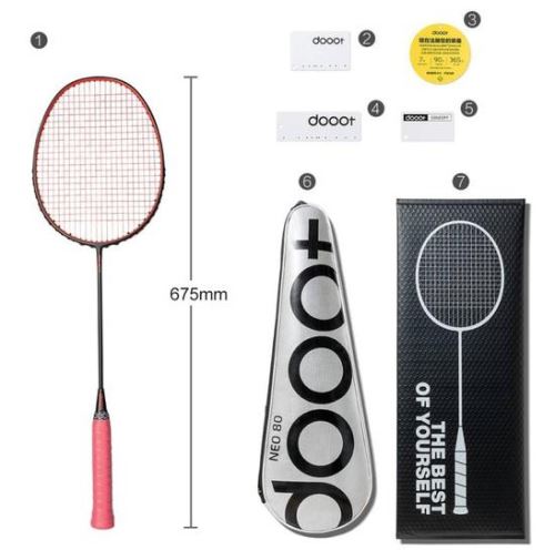 Xiaomi Doot Neo 70 karbonová Badminton raketa růžová