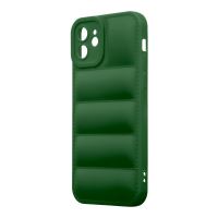 OBAL:ME Puffy Kryt pre Apple iPhone 12 Dark Green