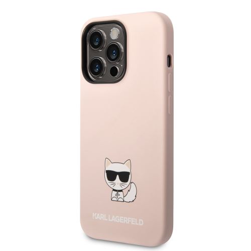 Karl Lagerfeld Liquid Silicone Choupette Zadní Kryt pro iPhone 14 Pro Max