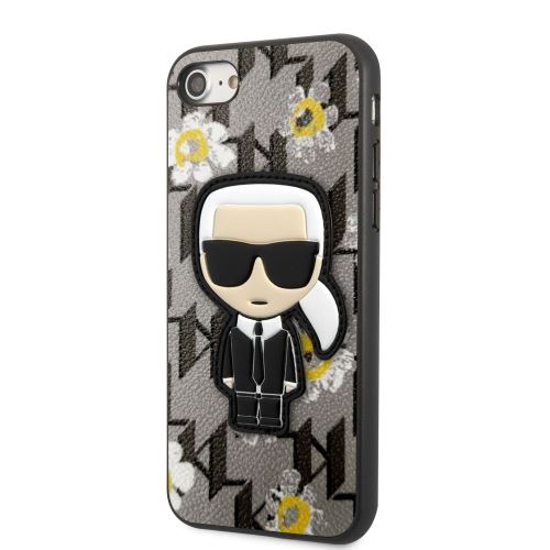 Karl Lagerfeld Ikonik Flower Kryt pre Apple iPhone 7/8/SE2020/SE2022 Grey